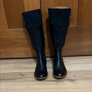 Kork-Ease Black Knee High Boots